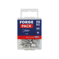 Self-Tapping Screw Pozi Compatible CSK A2 SS 1in x 8 ForgePack 20