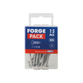 Self-Tapping Screw Pozi Compatible Pan Head SS 1.1/2in x 8 ForgePack 15
