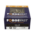 ForgeFast Pozi Compatible Elite Performance Wood Screw ZY 4.0 x 25mm Box 200