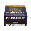 ForgeFast Pozi Compatible Elite Performance Wood Screw ZY 4.0 x 30mm Box 200
