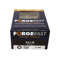 ForgeFast Pozi Compatible Elite Performance Wood Screw ZY 5.0 x 25mm Box 200