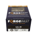 ForgeFast Pozi Compatible Elite Performance Wood Screw ZY 6.0 x 40mm Box 100