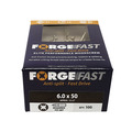 ForgeFast Pozi Compatible Elite Performance Wood Screw ZY 6.0 x 50mm Box 100