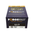ForgeFast Pozi Compatible Elite Performance Wood Screw ZY 6.0 x 70mm Box 100