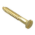 Wood Screw Slotted CSK Brass 1.1/2in x 10 ForgePack 8
