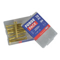 Wood Screw Slotted CSK Brass 1.1/2in x 8 ForgePack 10