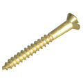 Wood Screw Slotted CSK Brass 1.1/4in x 6 ForgePack 15