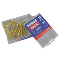 Wood Screw Slotted CSK Brass 1.1/4in x 8 ForgePack 12