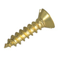 Wood Screw Slotted CSK Brass 1/2in x 4 ForgePack 60