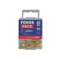 Wood Screw Slotted CSK Brass 1/2in x 4 ForgePack 60