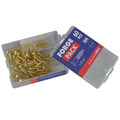 Wood Screw Slotted CSK Brass 1/2in x 4 ForgePack 60