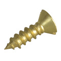 Wood Screw Slotted CSK Brass 1/2in x 6 ForgePack 40