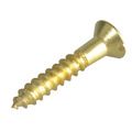 Wood Screw Slotted CSK Brass 1in x 8 ForgePack 16