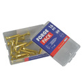 Wood Screw Slotted CSK Brass 1in x 8 ForgePack 16