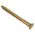 Wood Screw Slotted CSK Brass 2in x 10 ForgePack 6