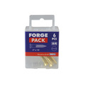 Wood Screw Slotted CSK Brass 2in x 10 ForgePack 6