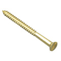 Wood Screw Slotted CSK Brass 2.1/2in x 10 ForgePack 6