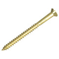 Wood Screw Slotted CSK Brass 2.1/2in x 10 ForgePack 6