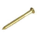 Wood Screw Slotted CSK Brass 2.1/2in x 12 ForgePack 4