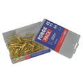 Wood Screw Slotted CSK Brass 3/4in x 4 ForgePack 45