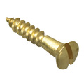 Wood Screw Slotted CSK Brass 3/4in x 6 ForgePack 25