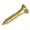 Wood Screw Slotted CSK Brass 3/4in x 6 ForgePack 25
