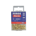 Wood Screw Slotted CSK Brass 3/4in x 6 ForgePack 25