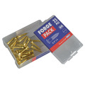 Wood Screw Slotted CSK Brass 3/4in x 6 ForgePack 25