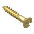 Wood Screw Slotted CSK Brass 5/8in x 4 ForgePack 50