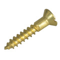 Wood Screw Slotted CSK Brass 5/8in x 4 ForgePack 50