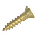 Wood Screw Slotted CSK Brass 5/8in x 6 ForgePack 30