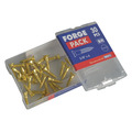 Wood Screw Slotted CSK Brass 5/8in x 6 ForgePack 30