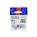 Wing Nut & Washer M12 ForgePack 2