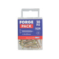 Multi-Purpose Pozi Compatible Screw CSK ST ZYP 4.0 x 30mm Forge Pack 30