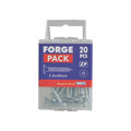 Multi-Purpose Pozi Compatible Screw CSK ST ZP 4.0 x 40mm Forge Pack 20