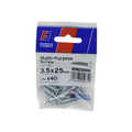 Multi-Purpose Pozi Screw CSK ST ZP 3.5 x 25mm ForgePack 40