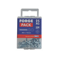 Machine Screw Pozi Compatible Pan Head ZP M3 x 12mm ForgePack 50