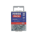Machine Screw Pozi Compatible Pan Head ZP M3 x 20mm ForgePack 50