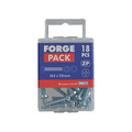 ForgeFix FORFPMSPH420 Machine Screw Pozi Compatible Pan Head ZP M4 x 20mm ForgePack 40