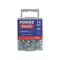 Machine Screw Pozi Compatible Pan Head ZP M5 x 12mm ForgePack 20