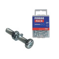 Machine Screw Pozi Compatible Pan Head ZP M5 x 30mm ForgePack 12