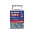 Machine Screw Pozi Compatible Pan Head ZP M6 x 20mm ForgePack 10