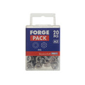 Hexagonal Nuts & Washers A2 Stainless Steel M6 ForgePack 20
