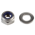 ForgeFix FORFPNYL10SS Nyloc Nuts & Washers A2 Stainless Steel M10 ForgePack 8