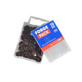 Pozi Compatible Cover Cap Dark Brown No.6-8 Forge Pack 50