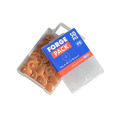 ForgeFix FORFPPCC4 Pozi Compatible Cover Cap Light Brown No.6-8 Forge Pack 50