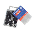 Domed Cover Cap Black No. 6-8 ForgePack 20
