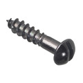 Wood Screw Slotted Round Head ST, Black Japanned