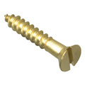 Wood Screw Slotted Raised Head Solid Brass 1in x 8 ForgePack 16