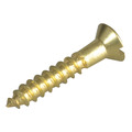 Wood Screw Slotted Raised Head Solid Brass 1in x 8 ForgePack 16